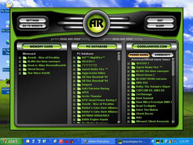 Xbox Action Replay Info
